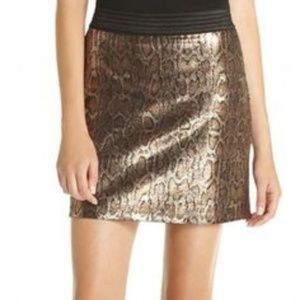 mango snake print skirt
